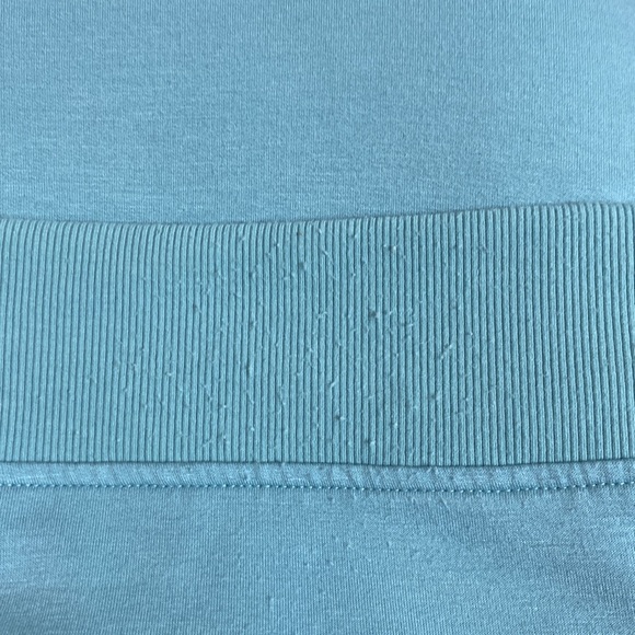 Women’s Three Dots relaxed fit cozy quarter zip Nile blue pullover. Sz medium - Picture 14 of 16